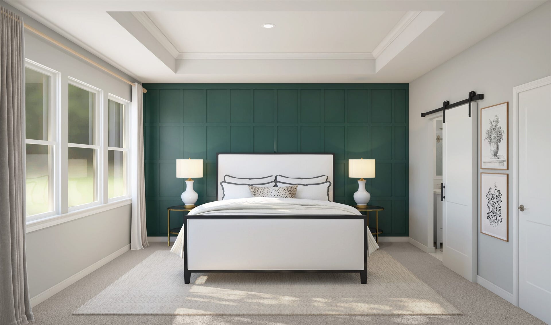 Spacious primary suite (*Artist rendering used for illustration purposes only.)