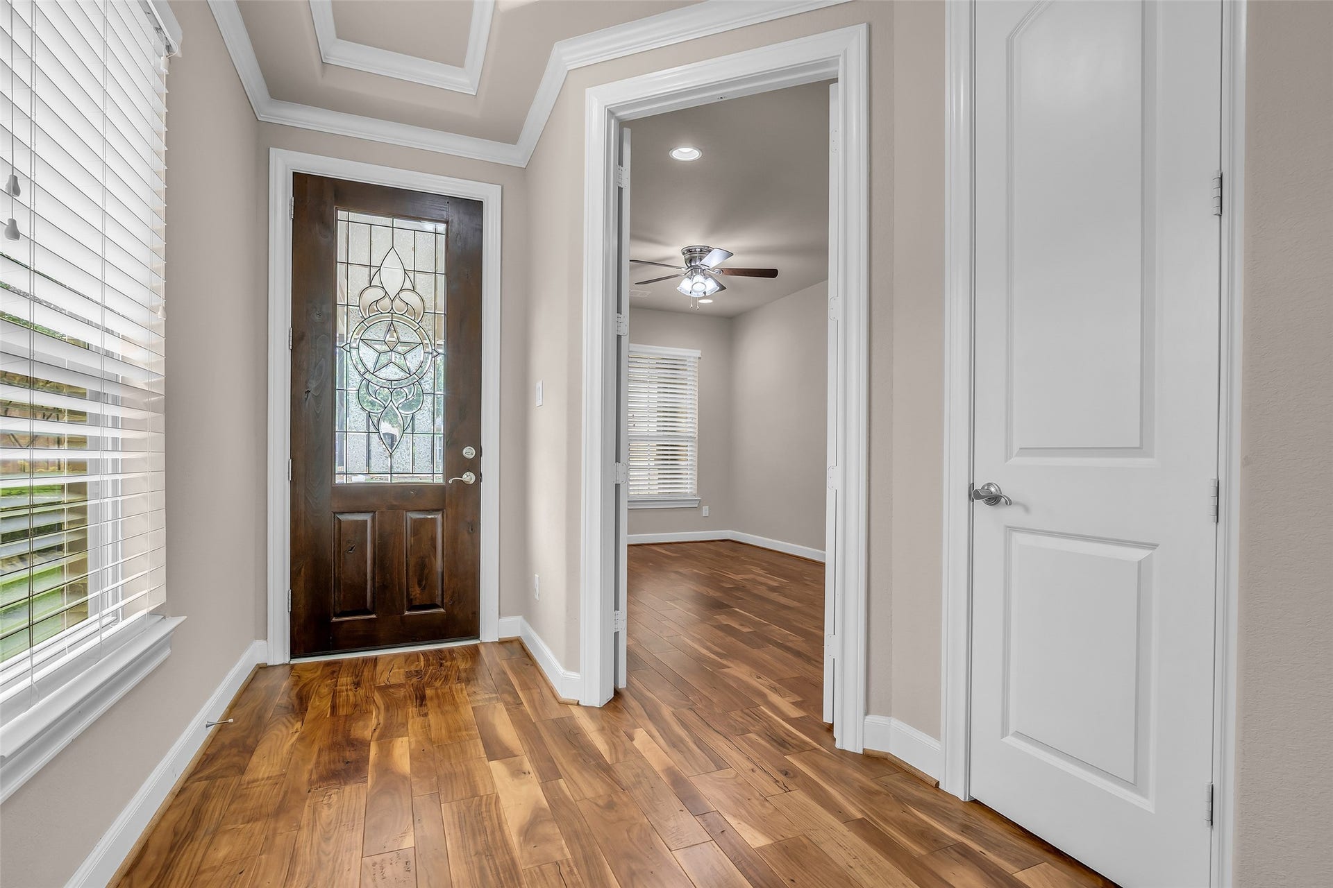 Real hardwoods floors throughout home
