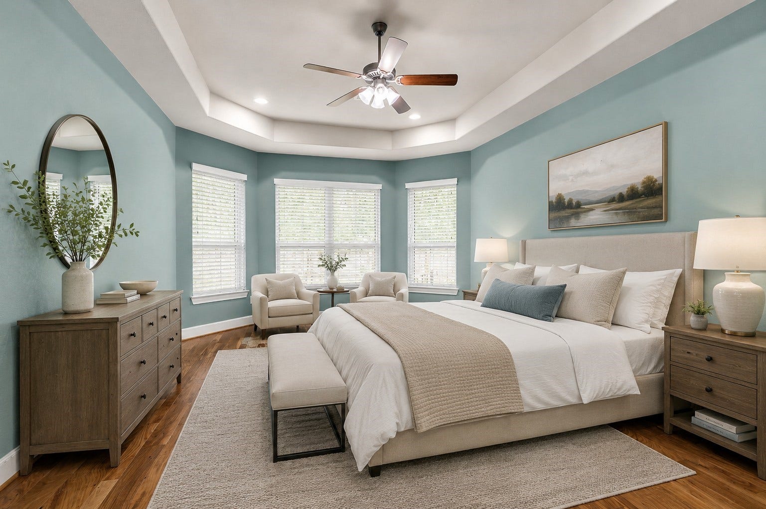 Virtually Staged - Primary bedroom