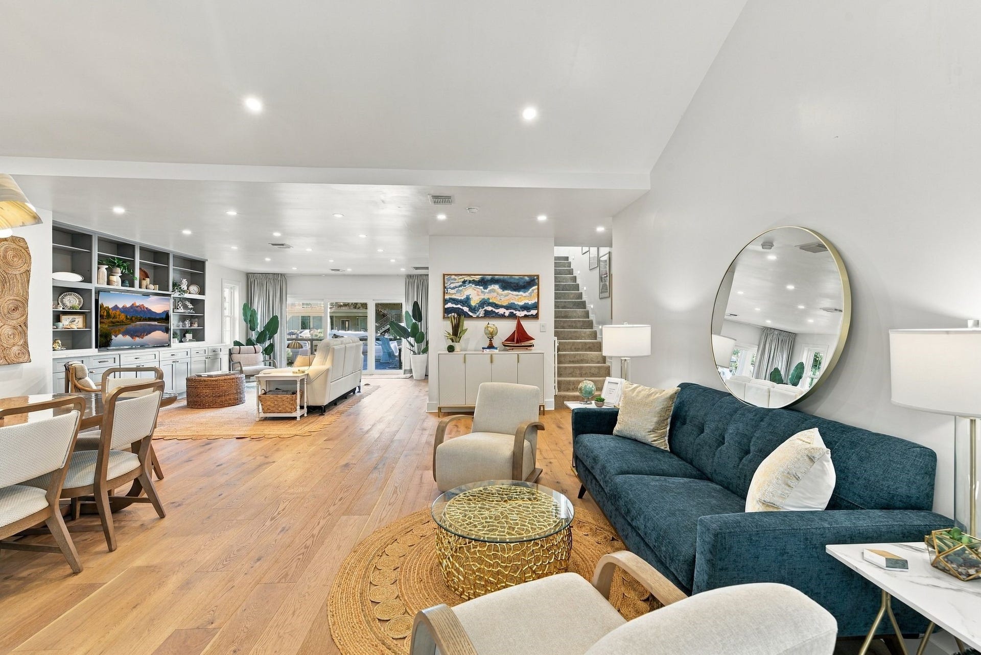 14 Harbor Lane, Kemah, TX 77565 The first floor has an Open Floor concept and leads to the waster.