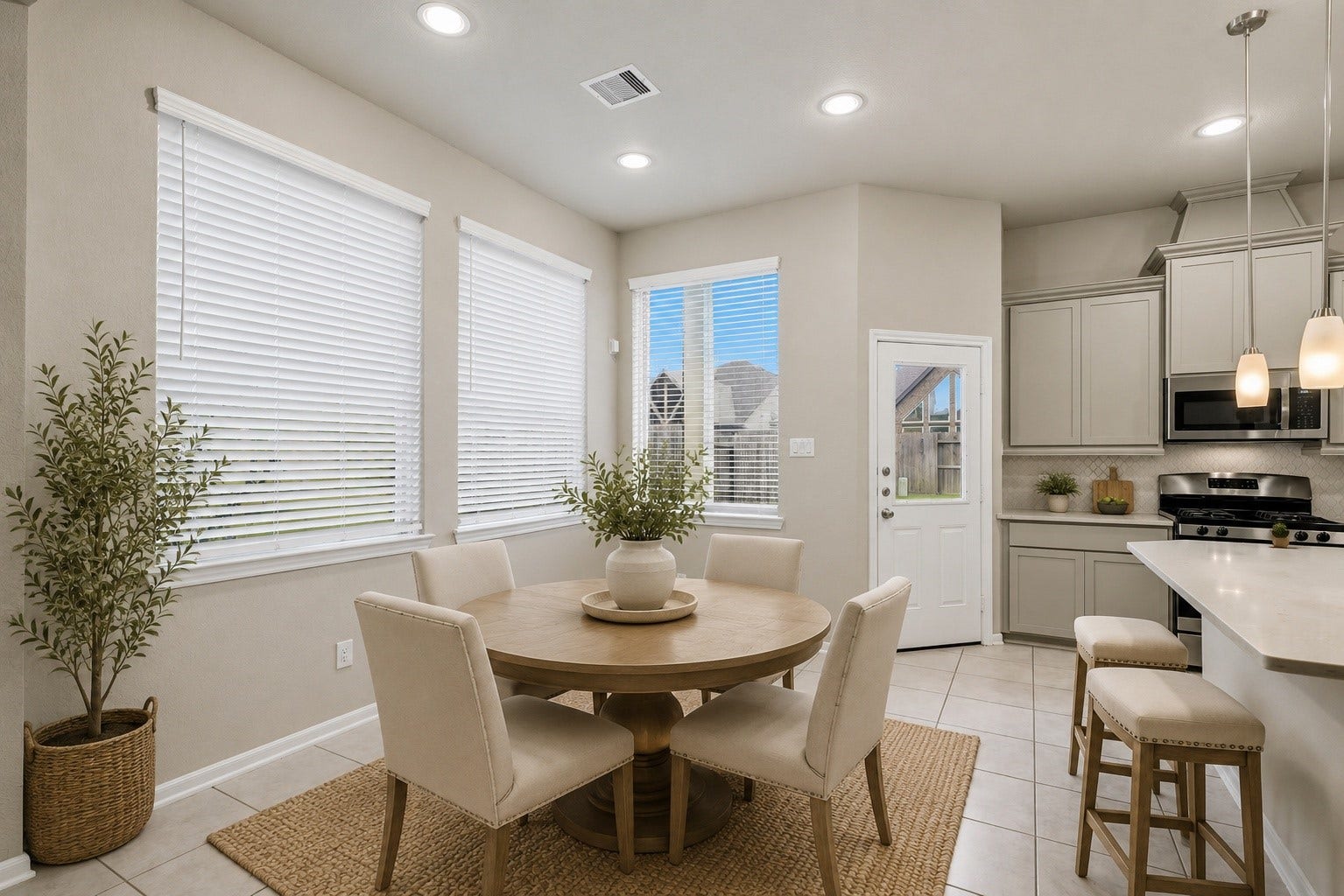 8734 Laurel Crest Drive, Missouri City, TX 77459 Breakfast area staged