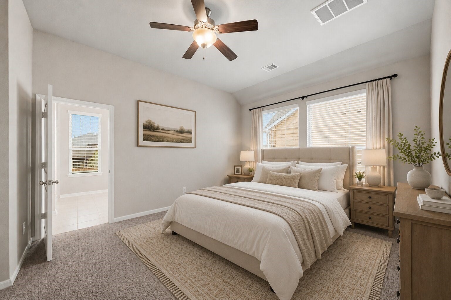 8734 Laurel Crest Drive, Missouri City, TX 77459 Primary bedroom staged