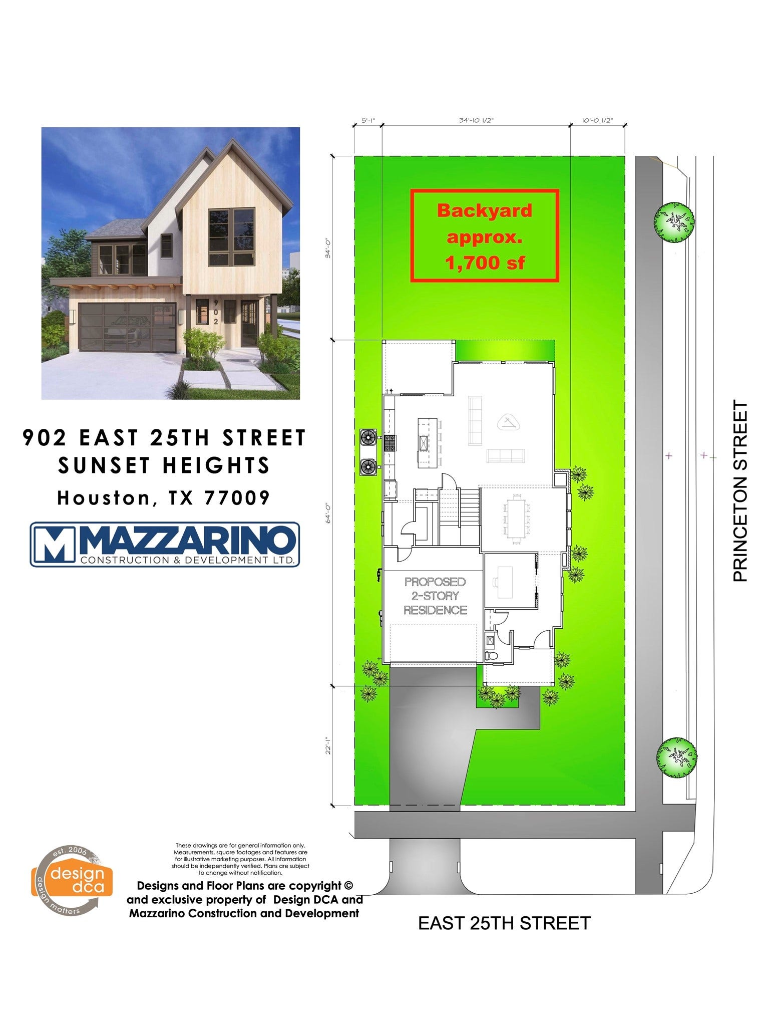 Please be aware that these plans are the property of the architect/builder designer that designed them not DUX Realty, Mazzarino Construction or 902 E 25TH LLC and are protected from reproduction and sharing under copyright law. These drawing are for general information only. Measurements, square footages and features are for illustrative marketing purposes. All information should be independently verified. Plans are subject to change without notification.