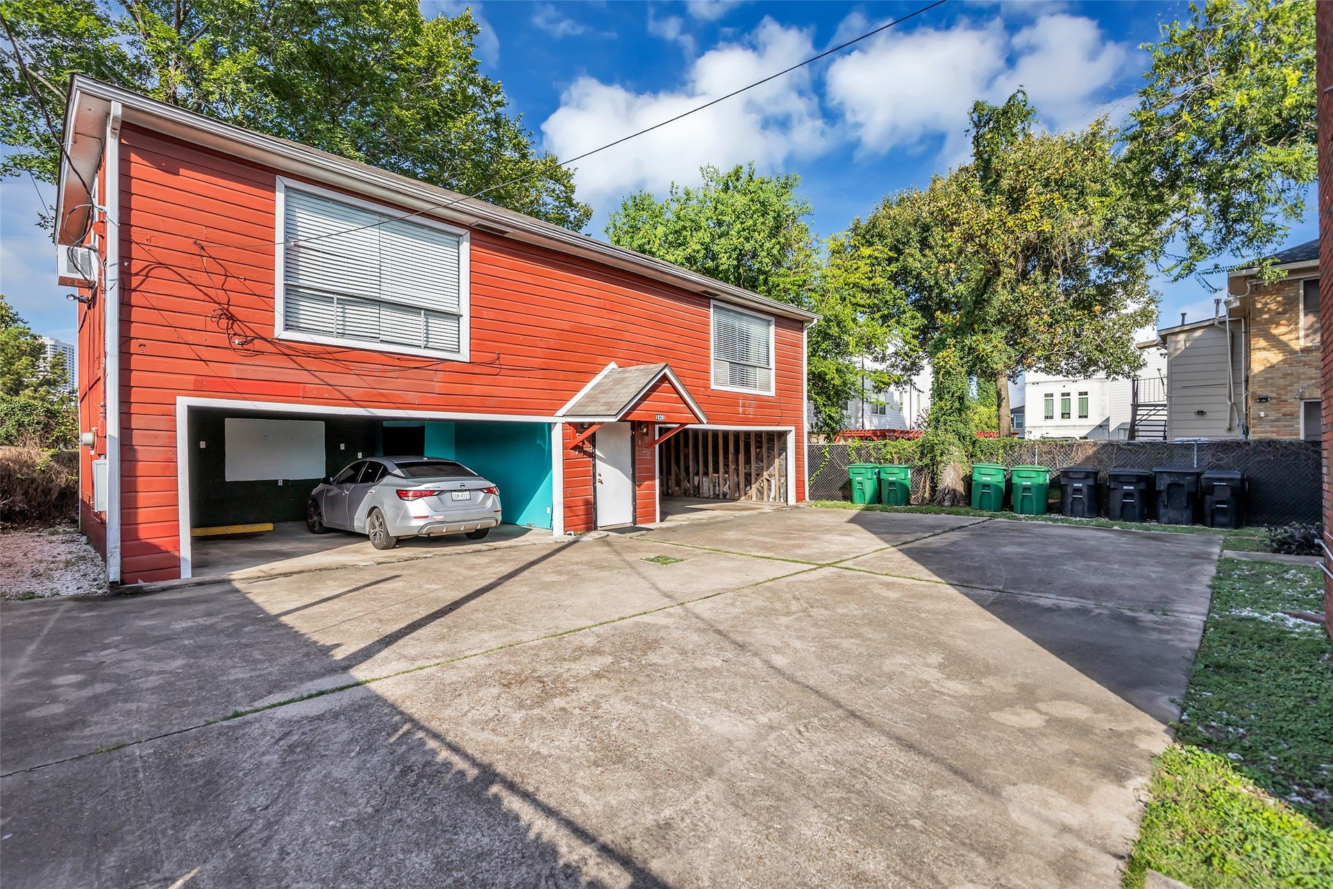 A full view of the garage shows the available parking areas throughout the property, providing ample space for multiple vehicles and convenient access to the garage.