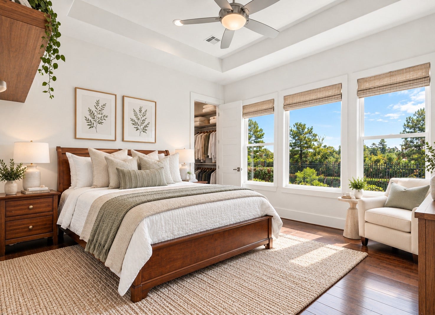 46 Lamerie Way, The Woodlands, TX 77382 Light-filled first floor flex suite featuring beautiful views, a private full bath, and endless possibilities as a guest bedroom, game room, or private retreat.