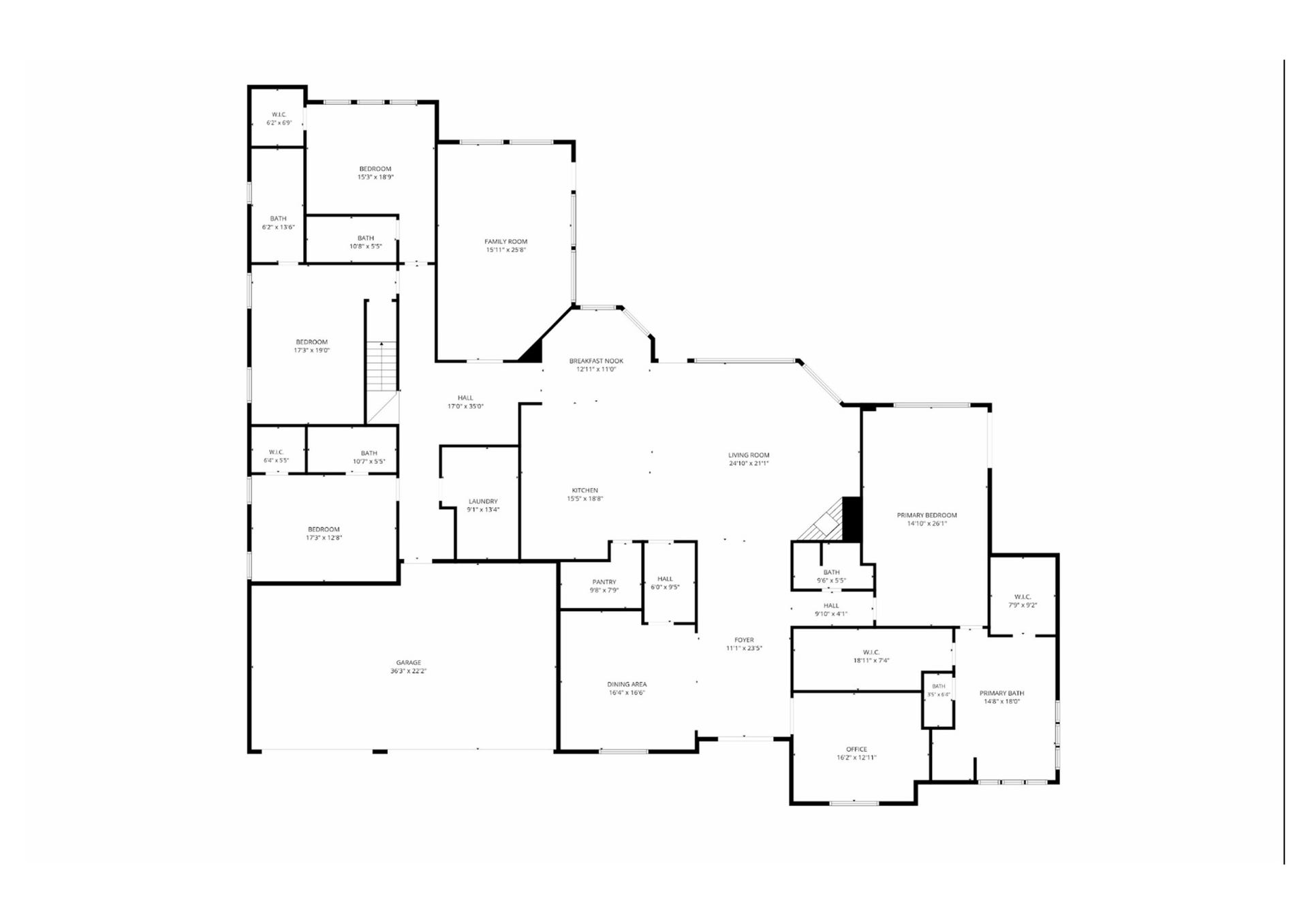 46 Lamerie Way, The Woodlands, TX 77382 FIRST FLOOR LAYOUT