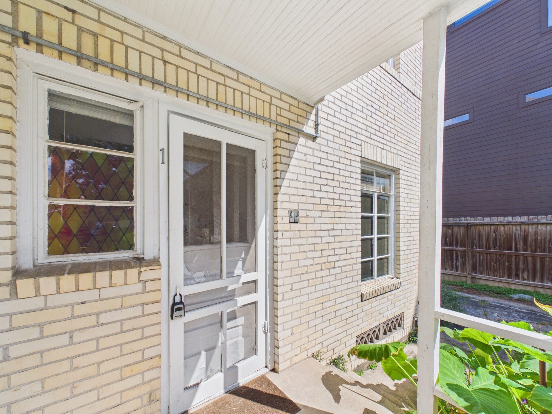 Rear Entry to the Unit