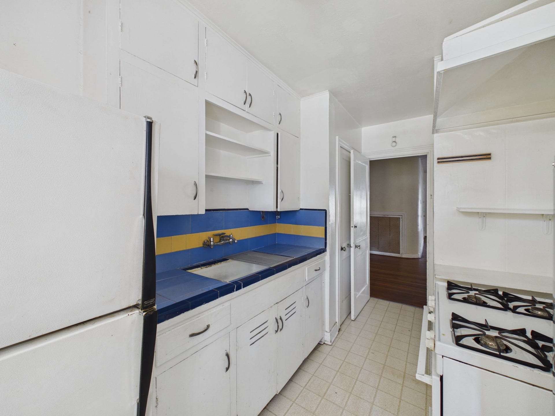 Kitchen with Retro Tiled Counter