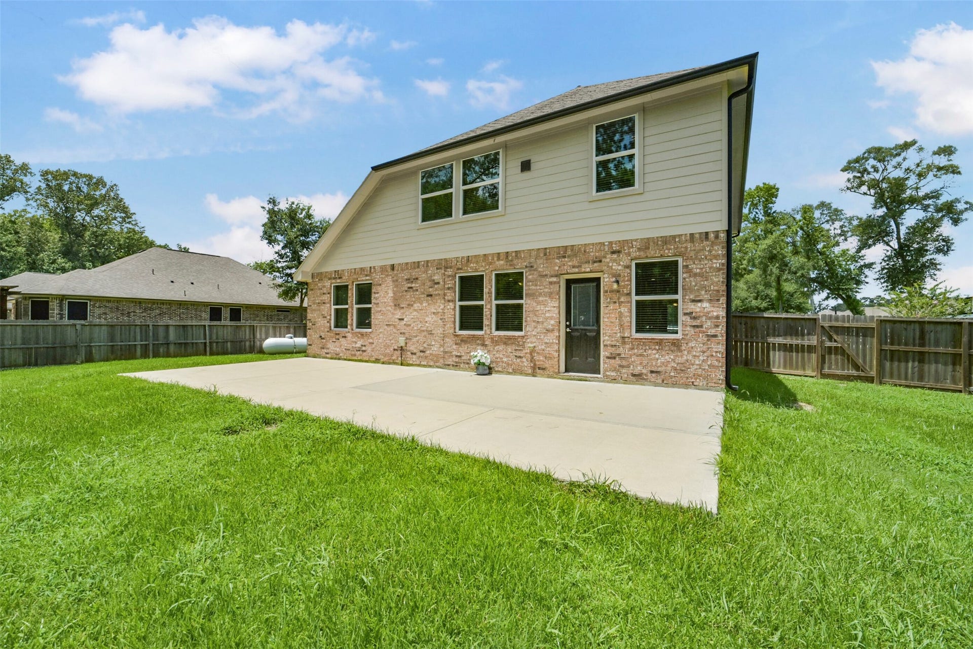 82 Road 6607, Dayton, TX 77535 Nice long patio pad at 82 Road 6607, Dayton TX 77535