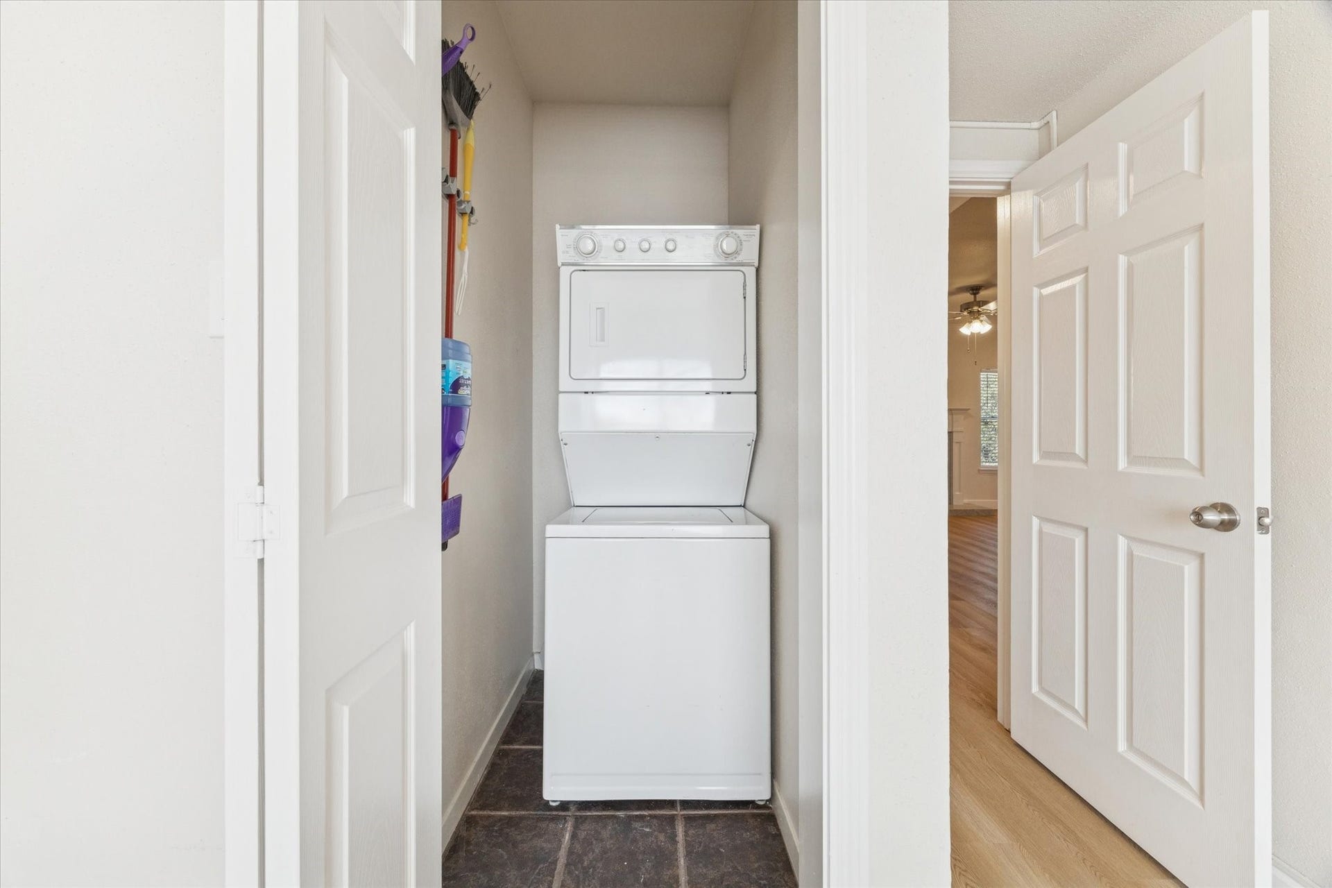 4041 Law Street, #512, Houston, TX 77005 Laundry closet in Bedroom 1.