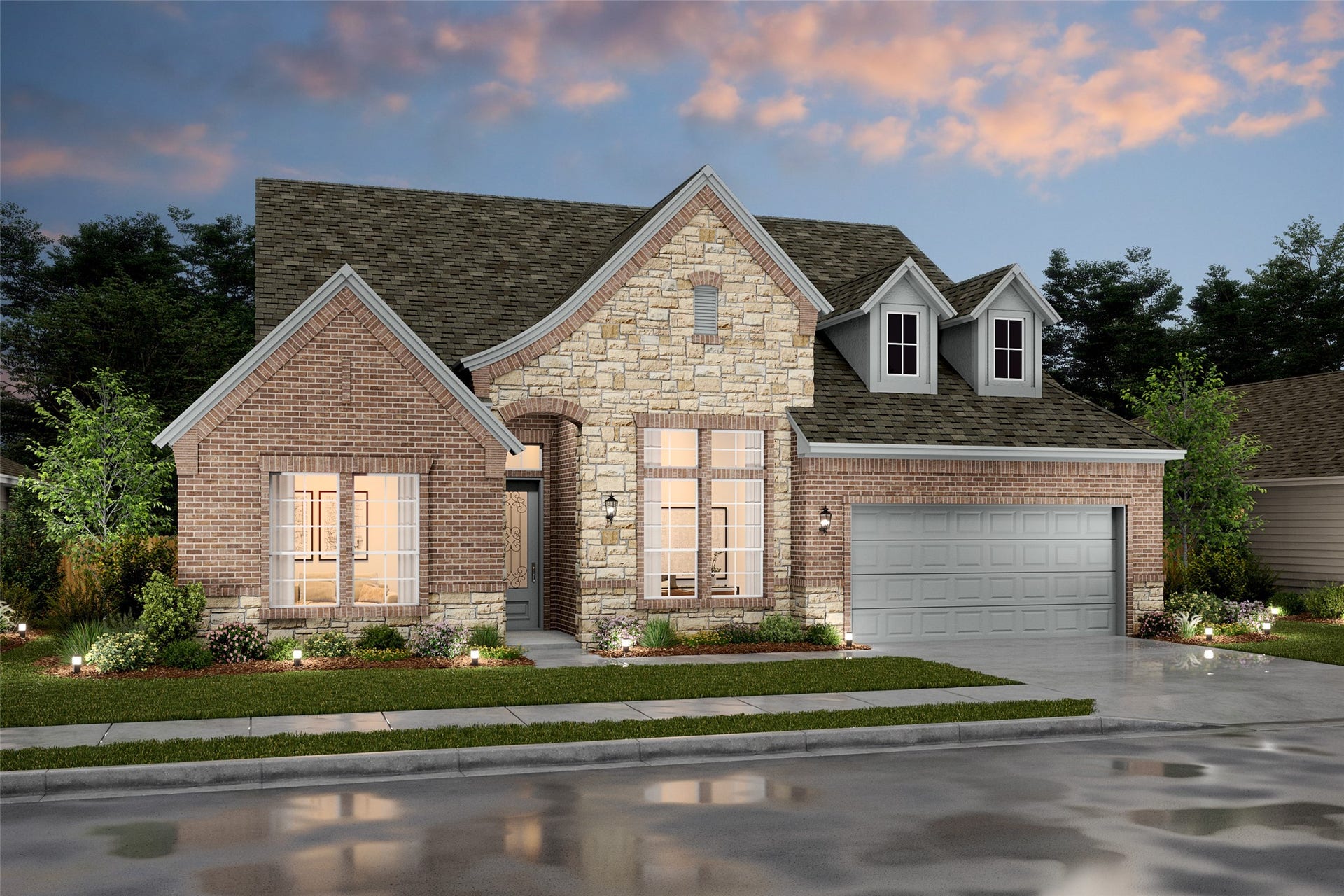 Gorgeous Glasgow home design with elevation QA built by K. Hovnanian Homes in beautiful East Meadow Place. (*Artist rendering used for illustration purposes only.)