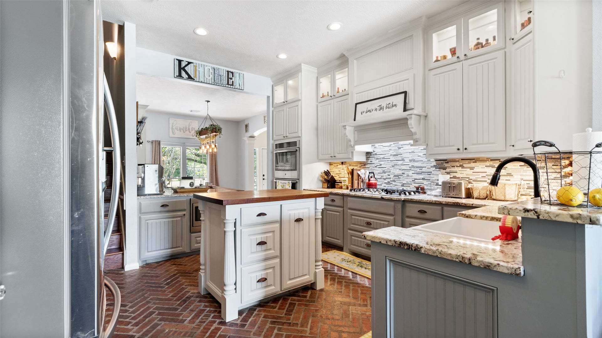 111 County Road 932, Alvin, TX 77511 Lots of counter space and cabinetry for everyday cooking and hosting.