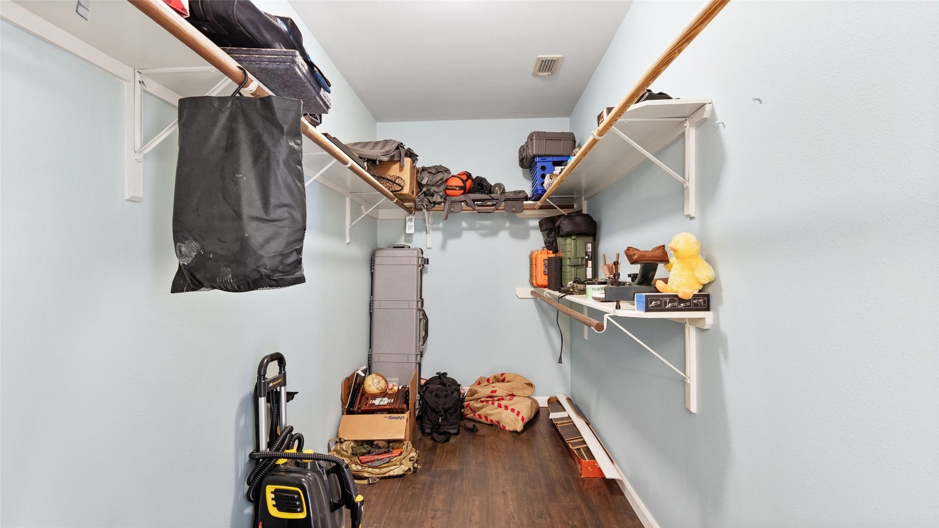 111 County Road 932, Alvin, TX 77511 Even the walk in closet is wheelchair accessible, giving this suite thoughtful functionality from bedroom to bath to storage.