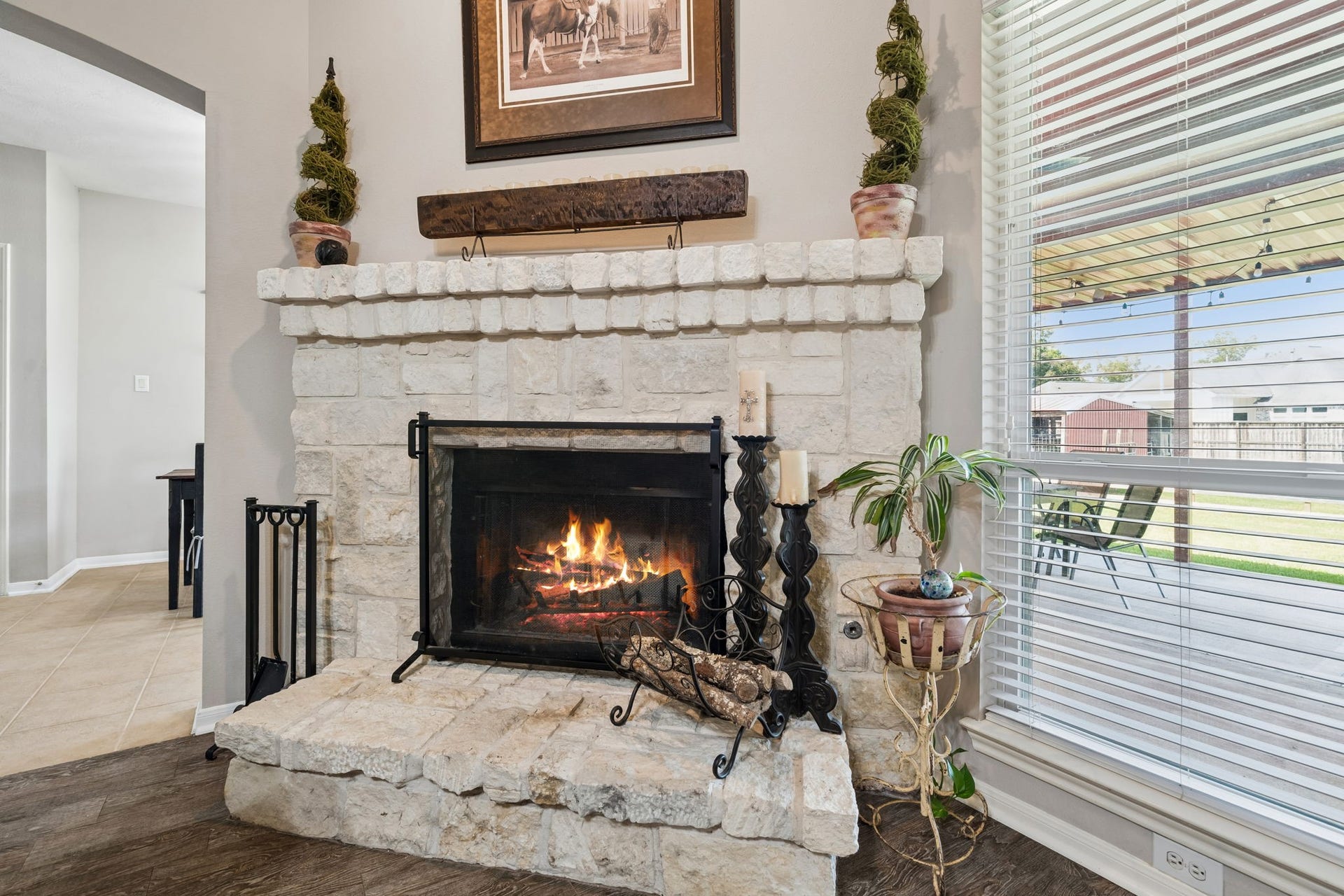 3014 Bowser Road, Fulshear, TX 77441 Gorgeous fireplace in Living Room