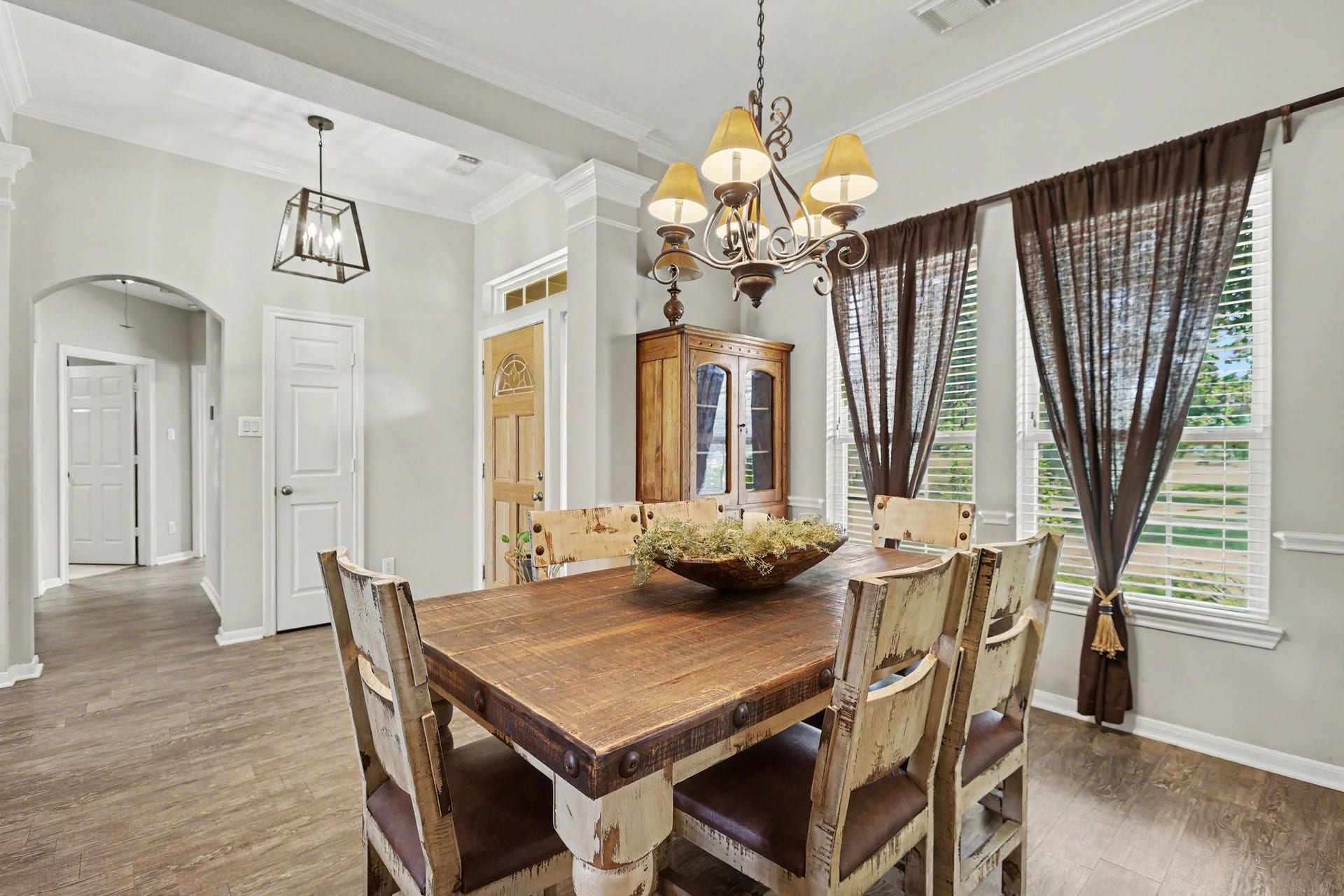 3014 Bowser Road, Fulshear, TX 77441 Formal Dining Room with wood-look tile flooring