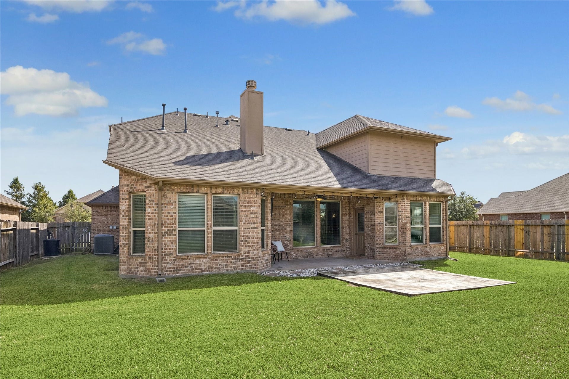 10018 Mahaffey Road, Tomball, TX 77375 Fantastic backyard with room for a pool!