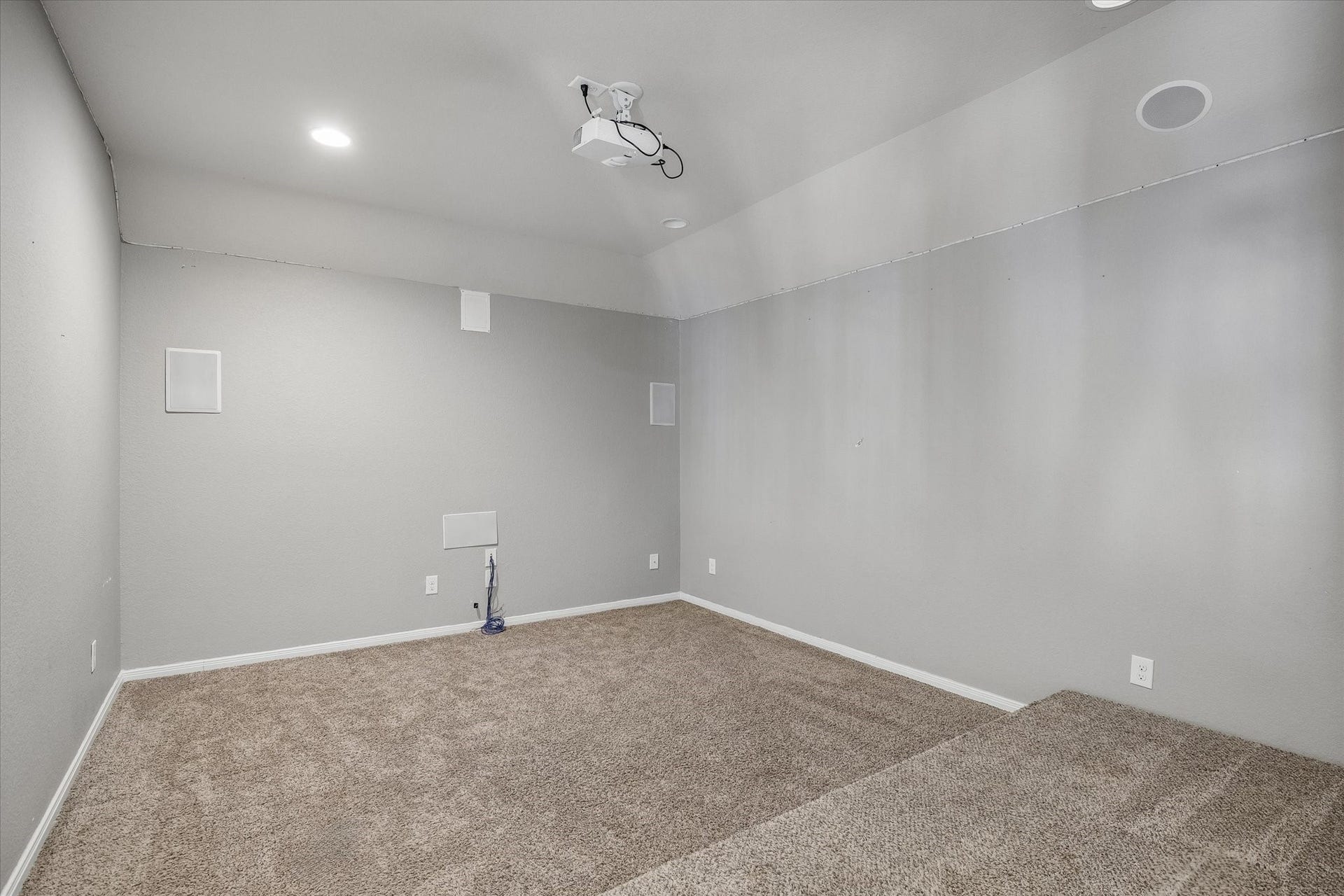 10018 Mahaffey Road, Tomball, TX 77375 Large media room perfect for Friday movie nights with the family!