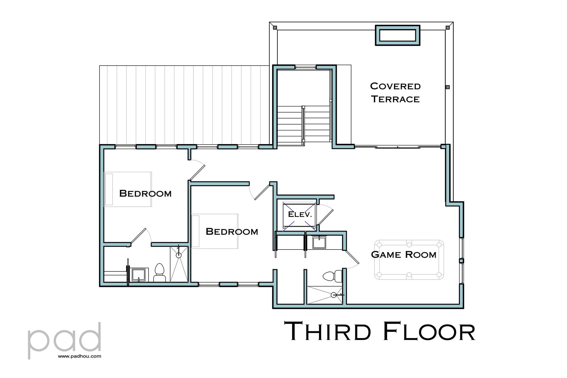 5409 Chevy Chase, #A, Houston, TX 77056 Unit A Third Floor
