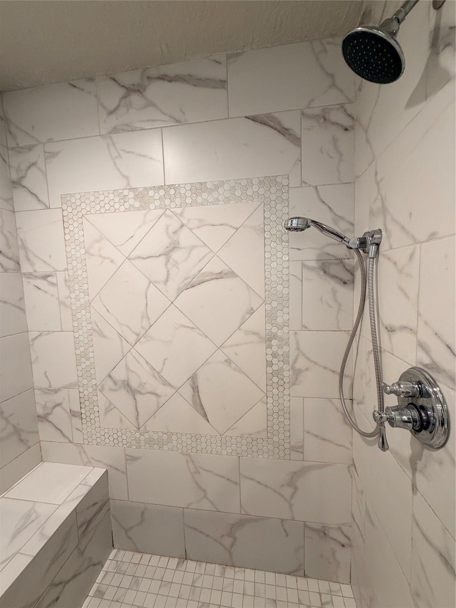 2506 Northern Drive, League City, TX 77573 Inside of shower- custom tile feature