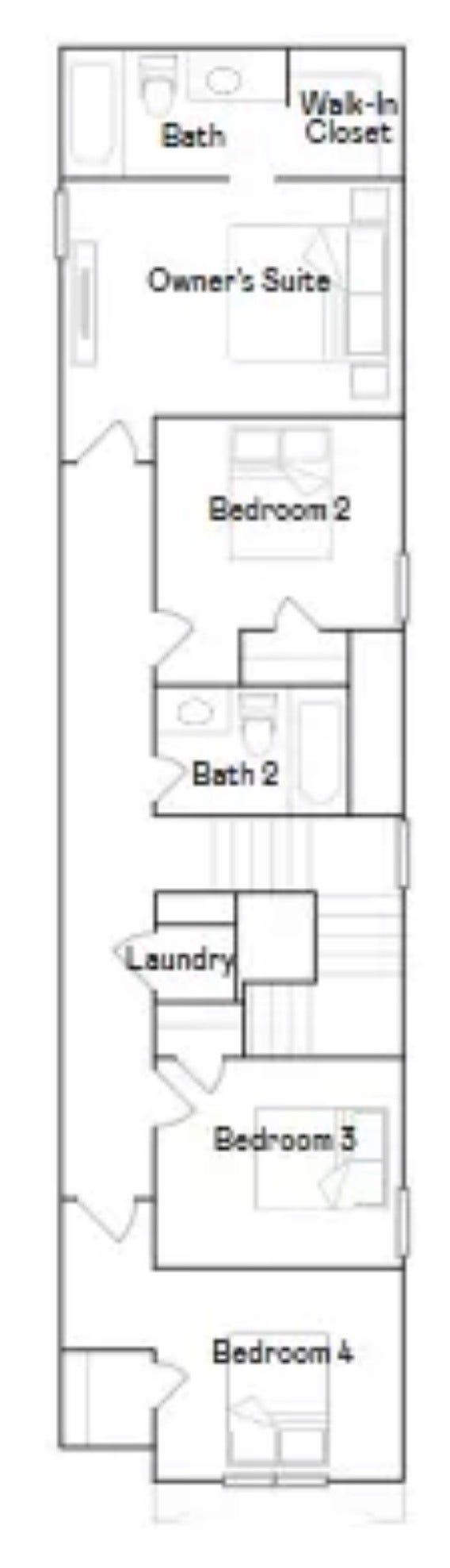 20151 Green Mallard St, Crosby, TX 77532 Second floorplan