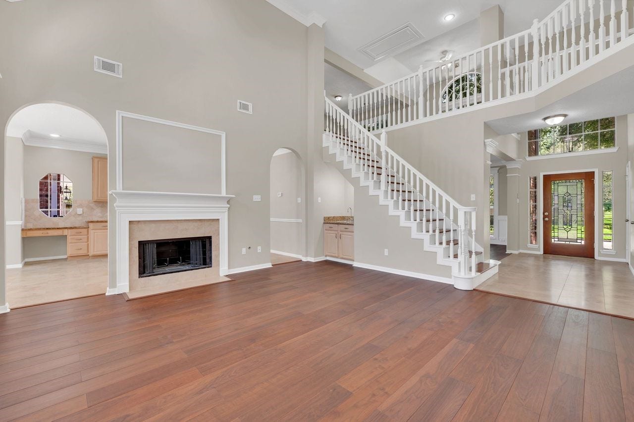 4131 Raven River Drive, Pasadena, TX 77059 Another view of Family Room/Den showcasing space and perfect flow for entertaining.