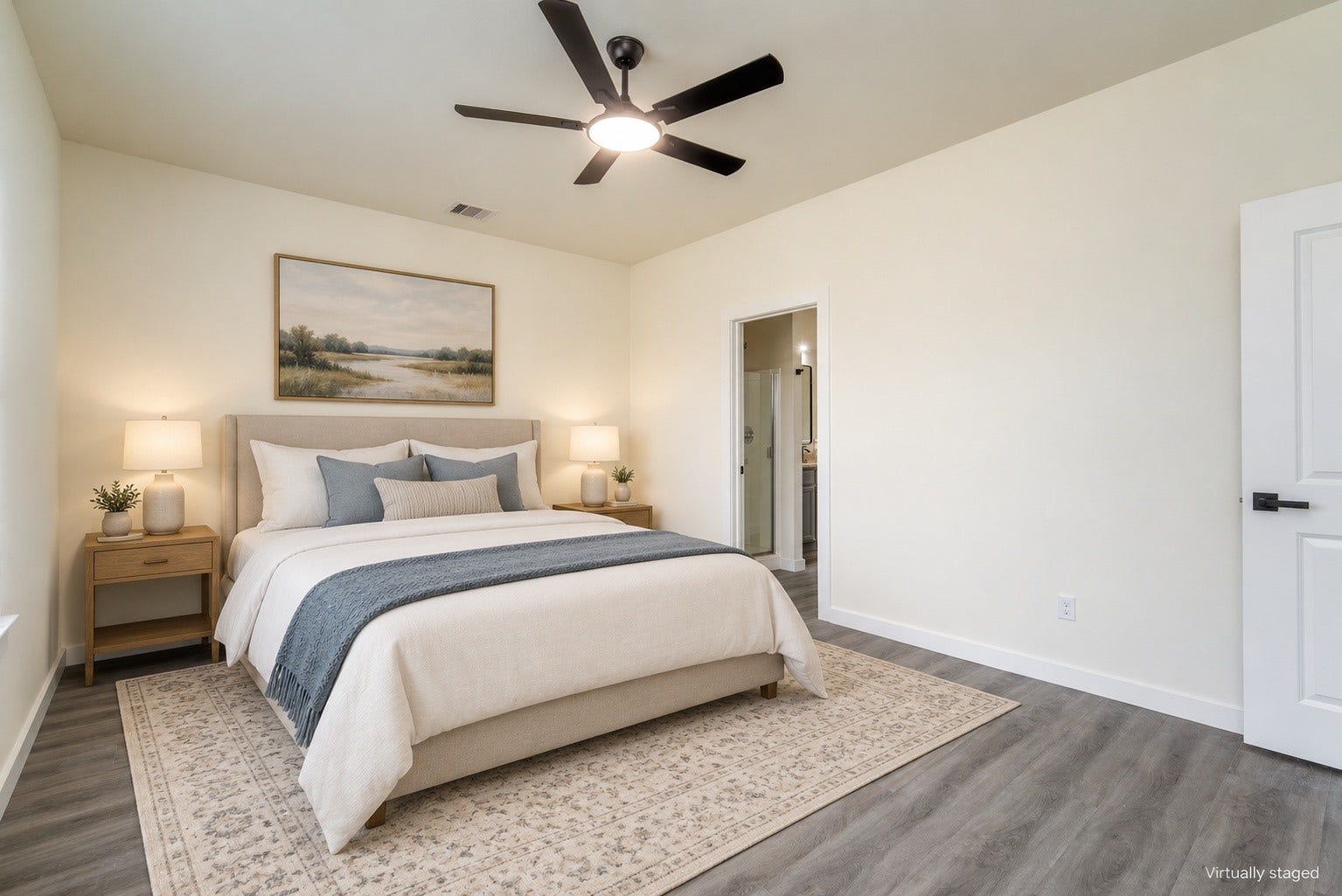 Virtually staged - Primary bedroom