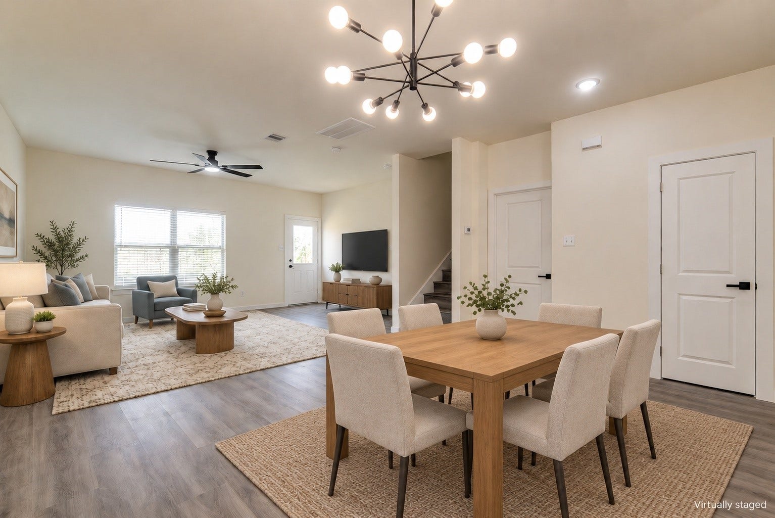 Virtually staged - dining
