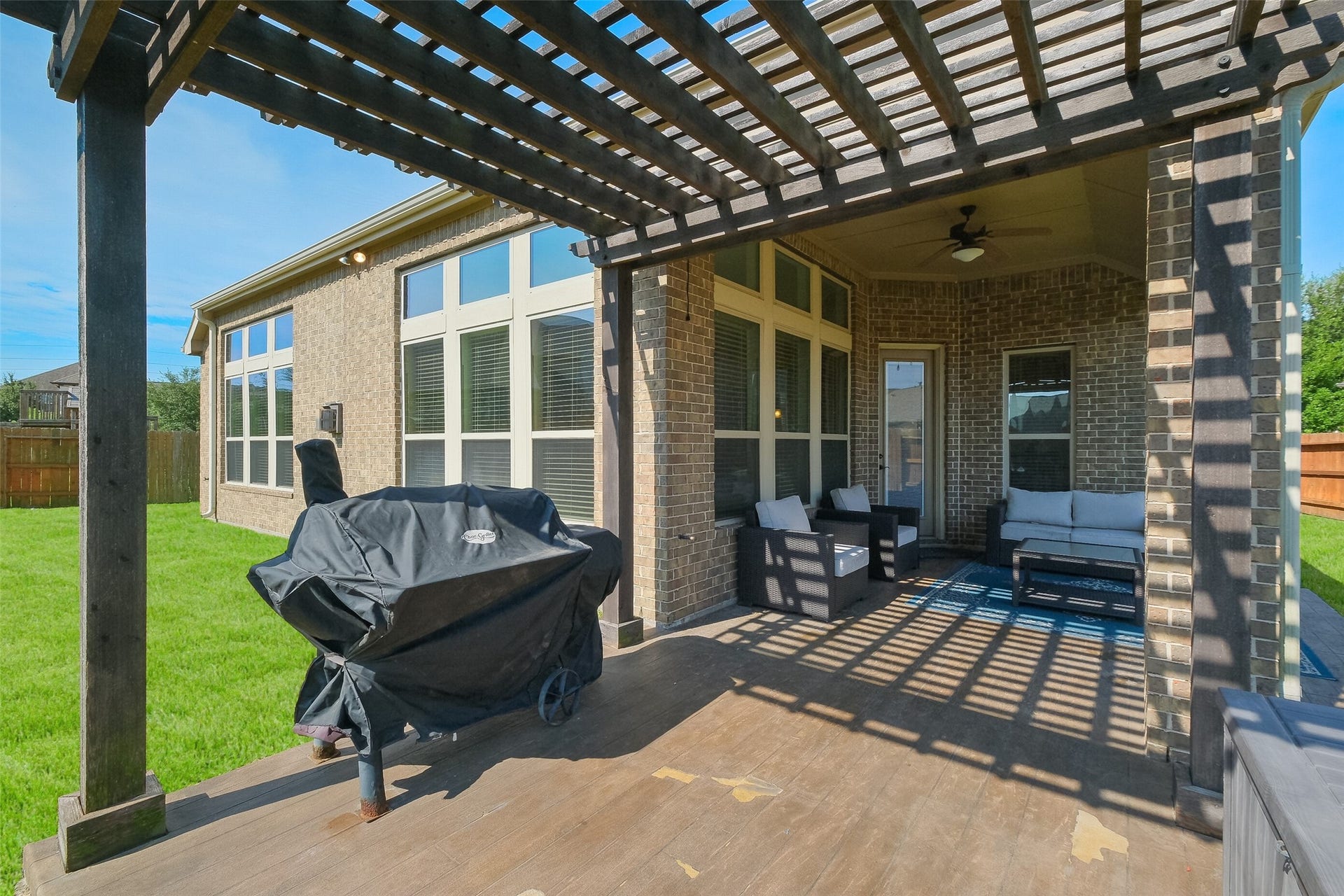 8111 Foster Gate Court, Richmond, TX 77407 Pergola and Covered Patio Area