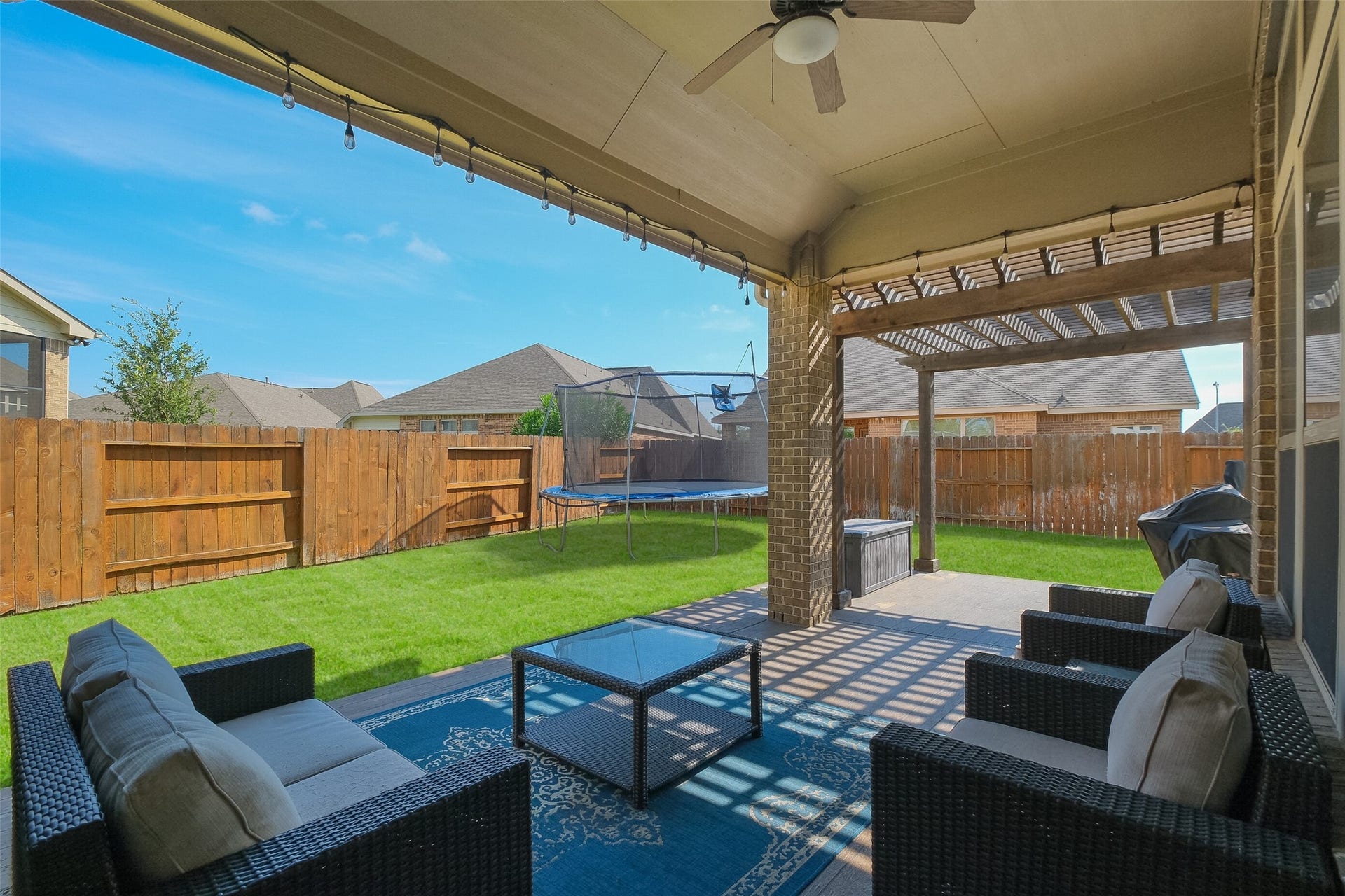 8111 Foster Gate Court, Richmond, TX 77407 Large Covered Back Patio