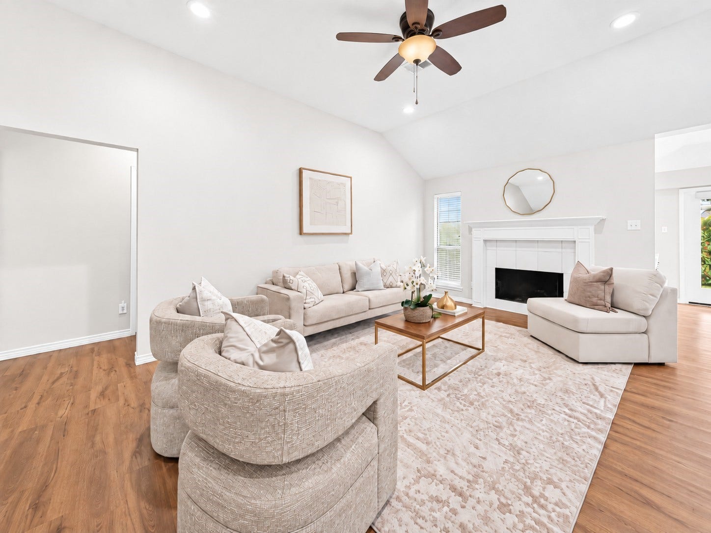 1518 Watts Avenue, Katy, TX 77493 The living area is spacious for entertaining or relaxing with family.