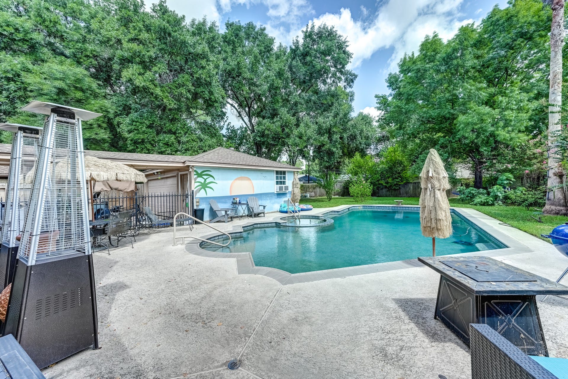 Backyard oasis