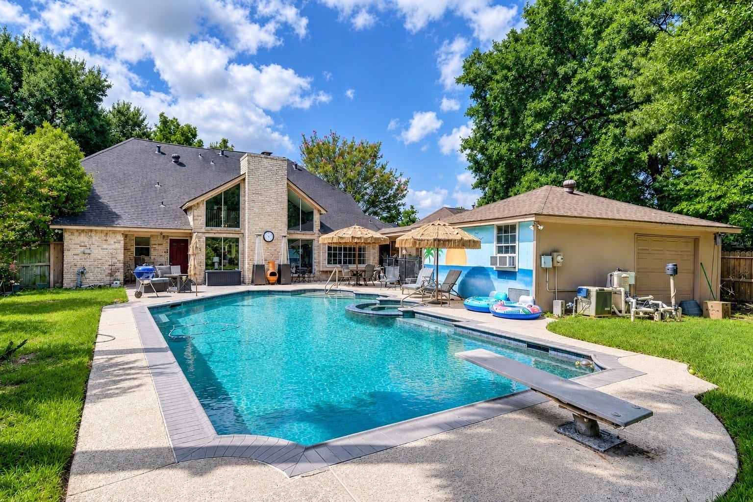 Backyard oasis