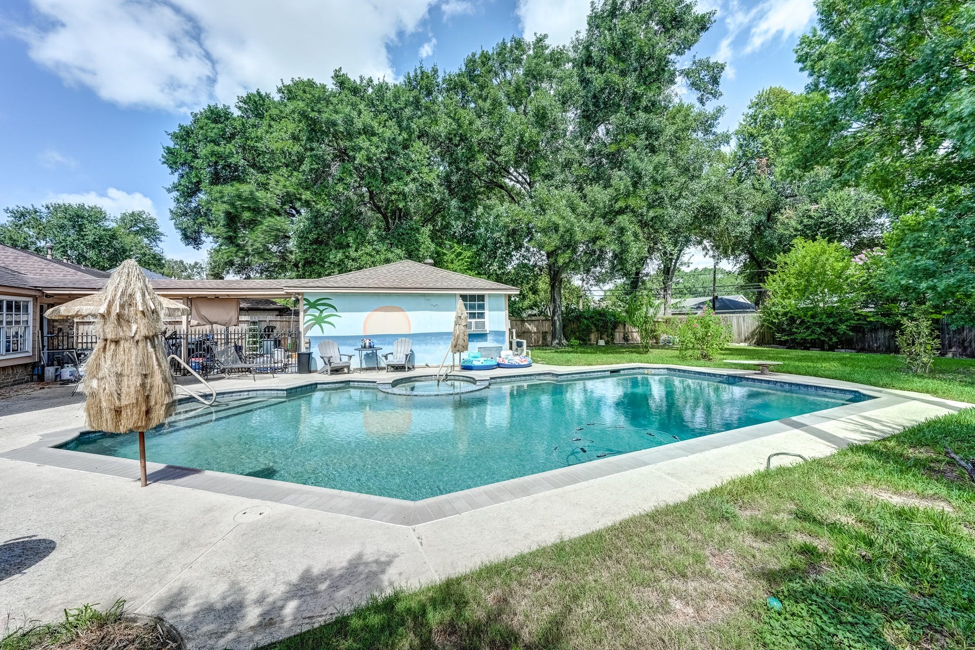 Backyard oasis