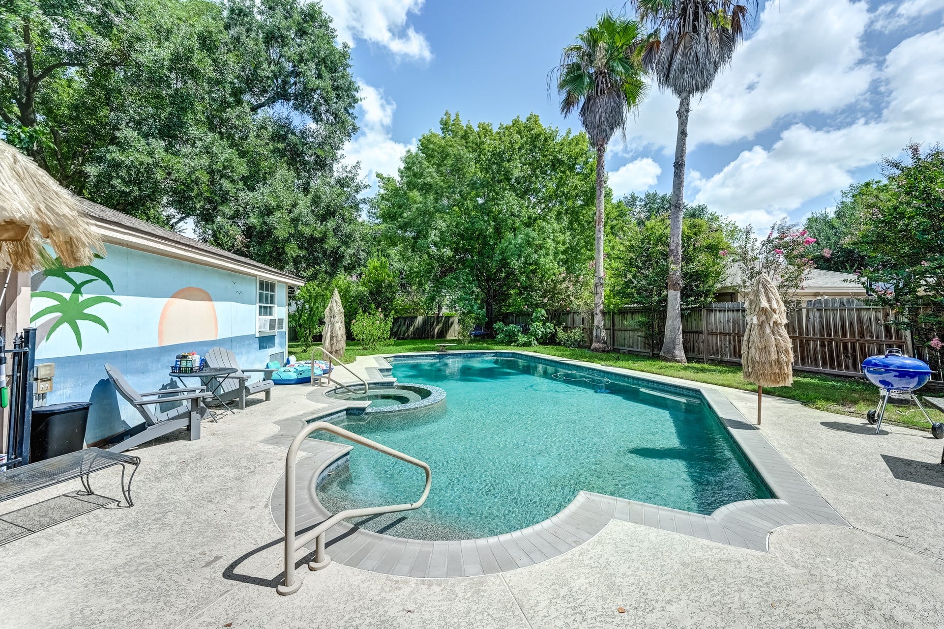 Backyard oasis