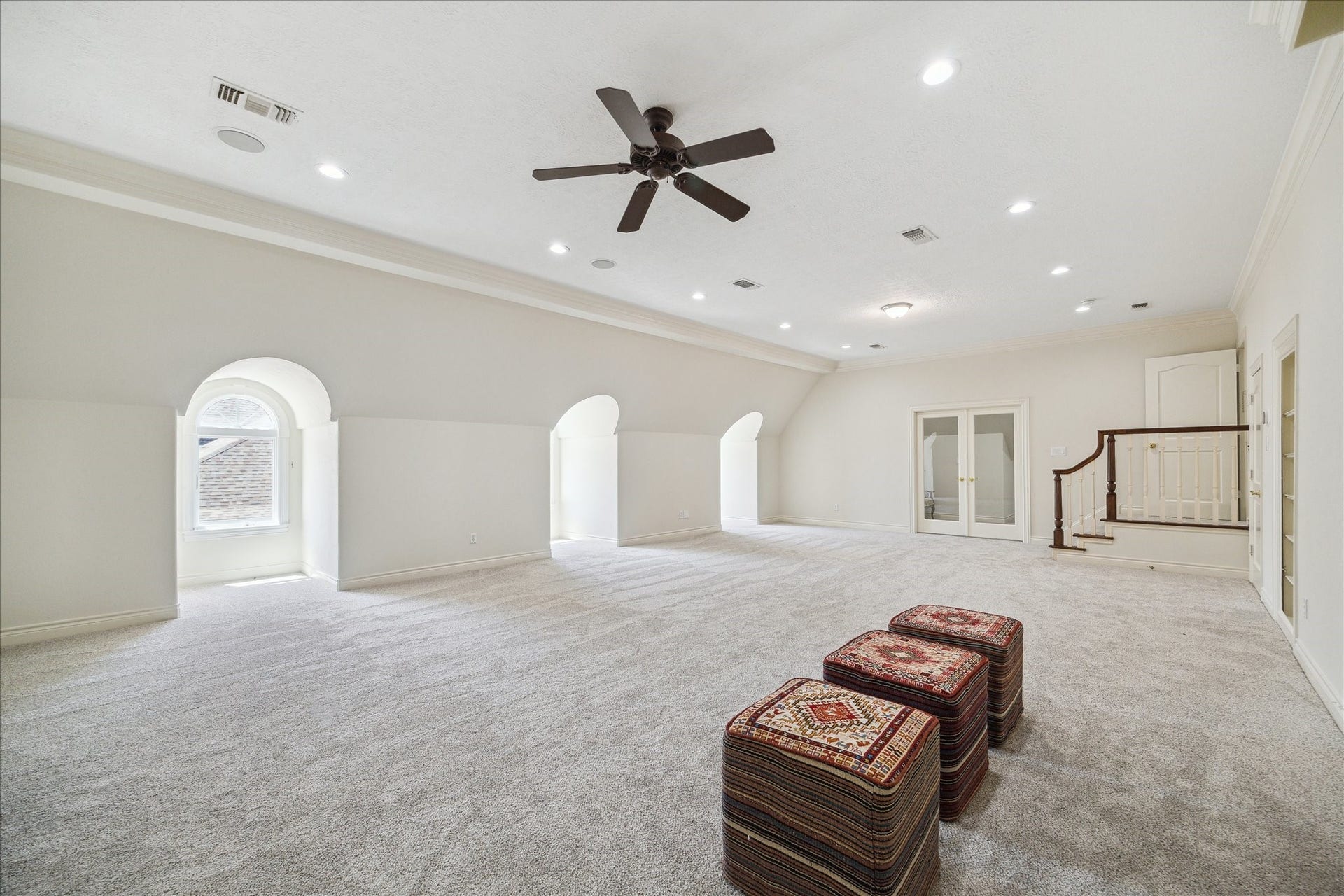 38 Scotsmoor Court, Sugar Land, TX 77479 The second floor gameroom area has a built in microwave and frig with storage cabinets