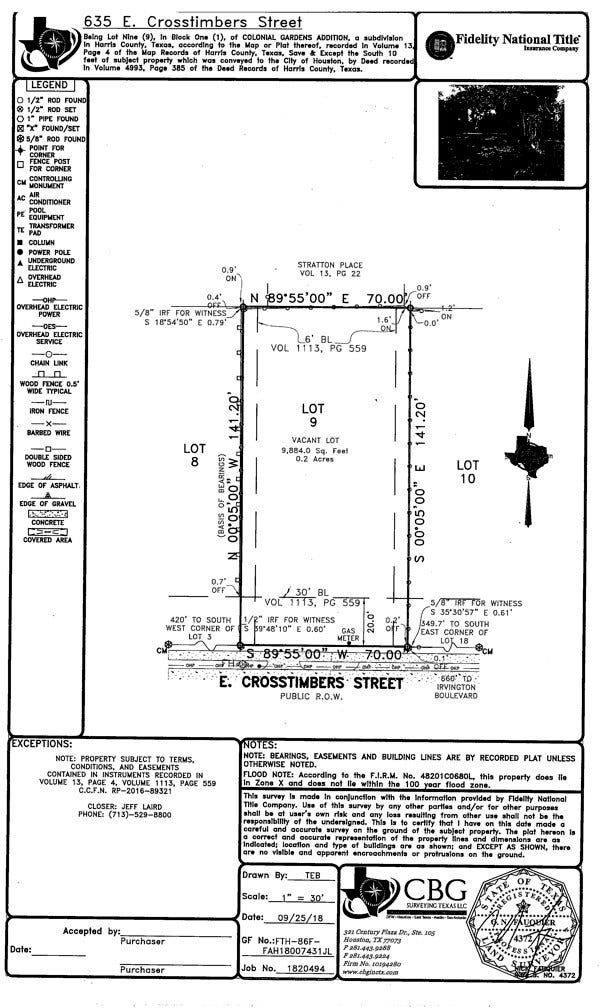 Property photo for 635 E Crosstimbers Street, Houston, TX