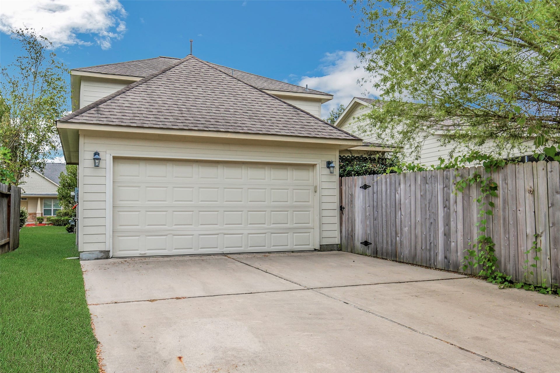 Rear entry garage with back alley access.