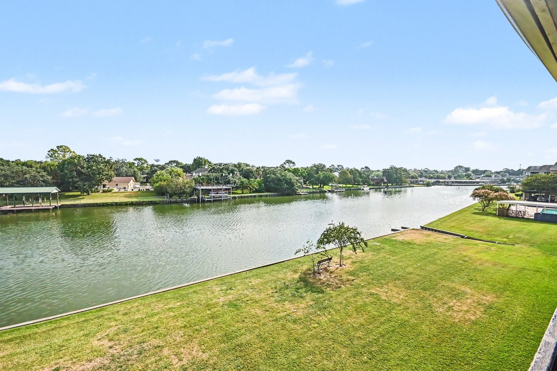 18511 Egret Bay Boulevard, #102, Webster, TX 77058 Waterfront view from the condo