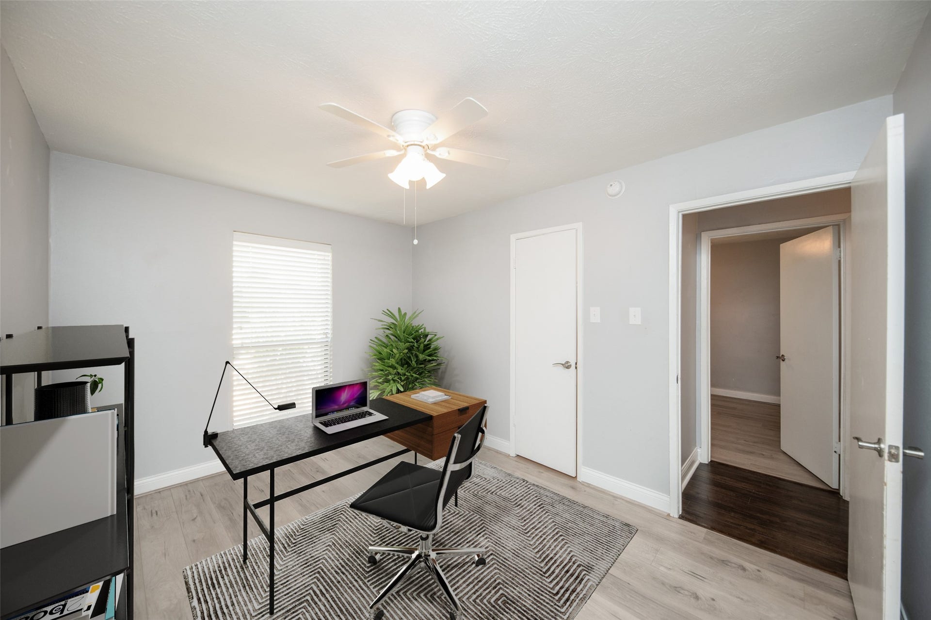 You Can Set up This Front Secondary Bedroom as a Private Home Office.
