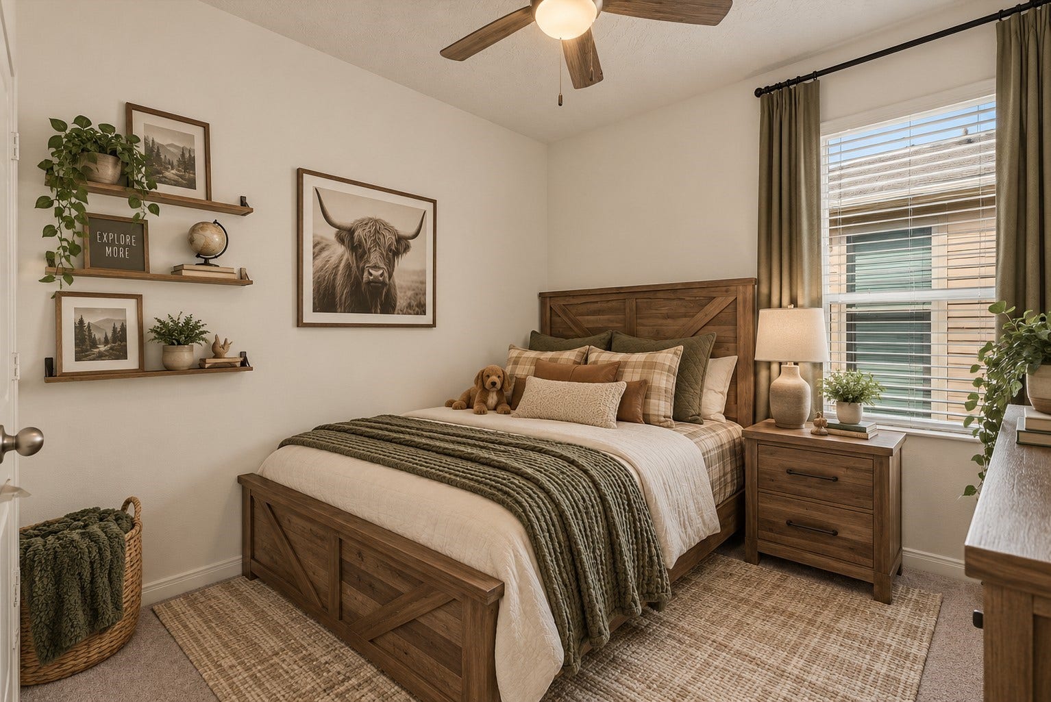 714 Allana Lane, Alvin, TX 77511 Virtually Staged Bedroom 3
