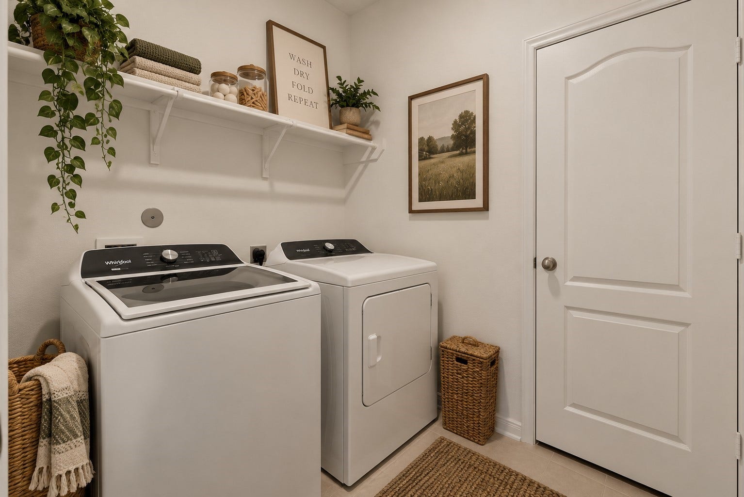 714 Allana Lane, Alvin, TX 77511 Virtually Staged Laundry Room