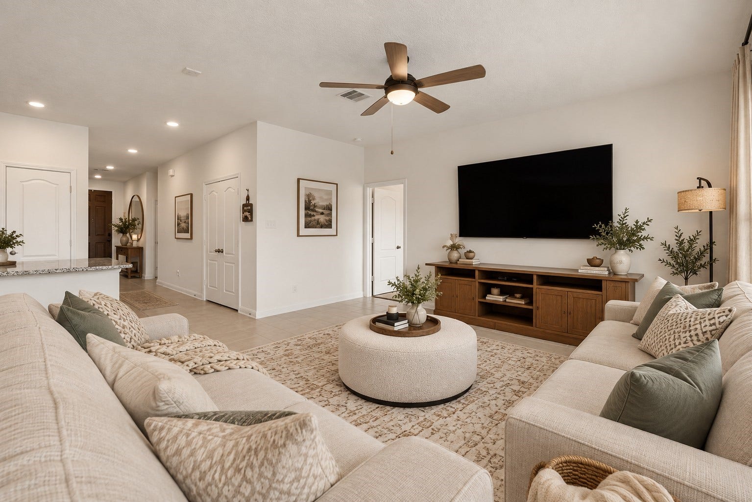 714 Allana Lane, Alvin, TX 77511 Virtually Staged Living Room