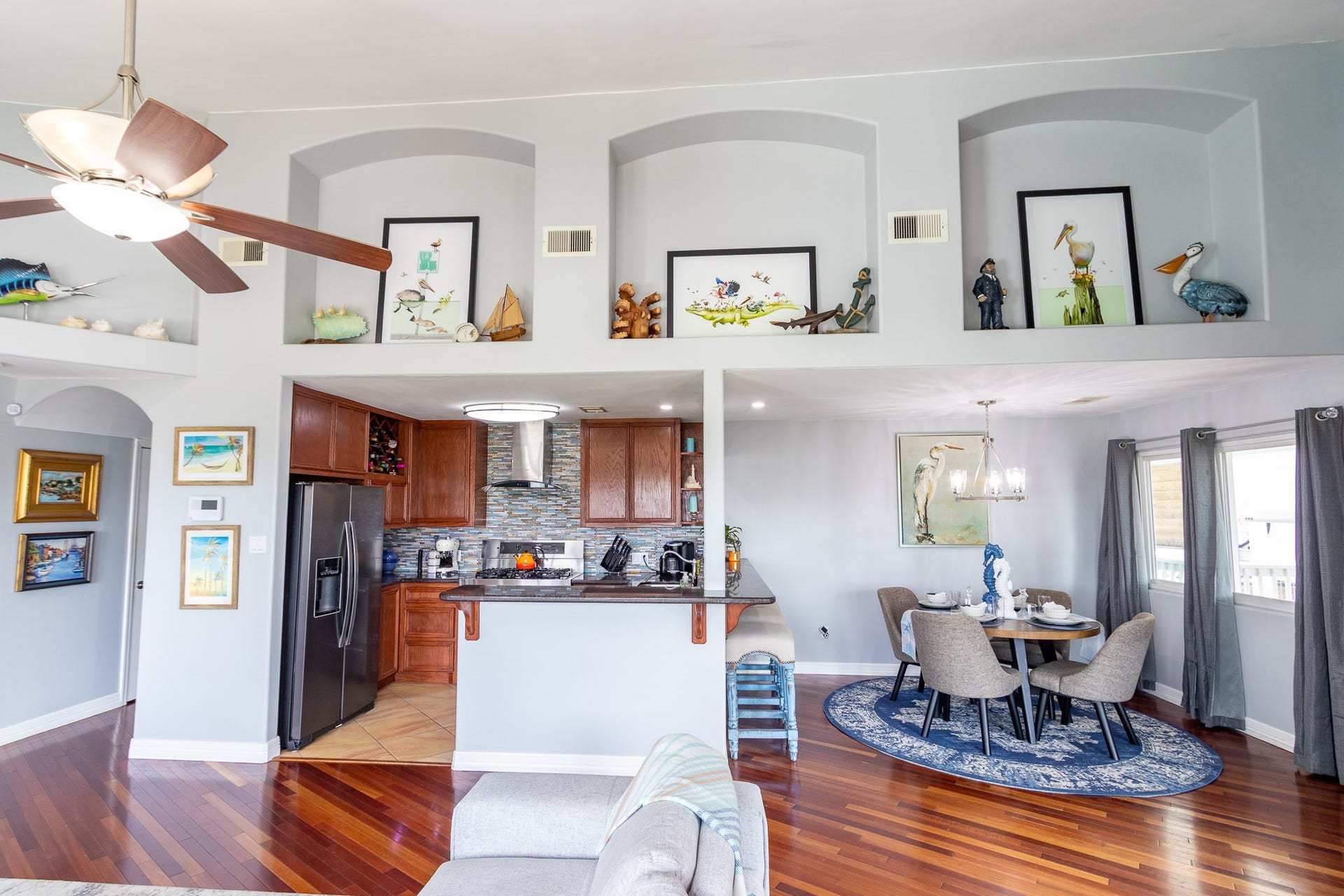 2414 Avenue P, San Leon, TX 77539 Dining room/living room/kitchen combo