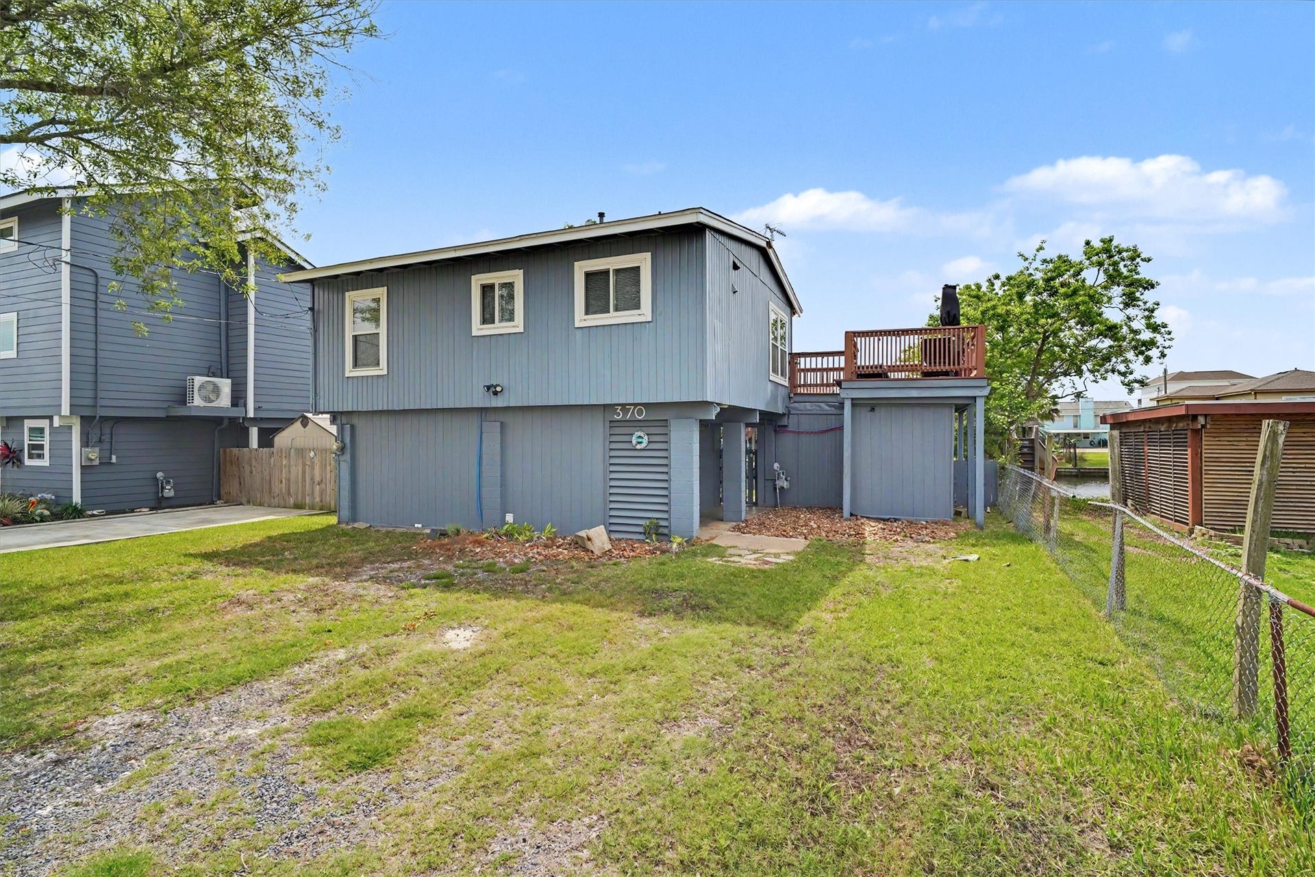 370 Ling Street, Bayou Vista, TX 77563 Yes, there's not a concrete driveway. The home is priced with exterior updates needed