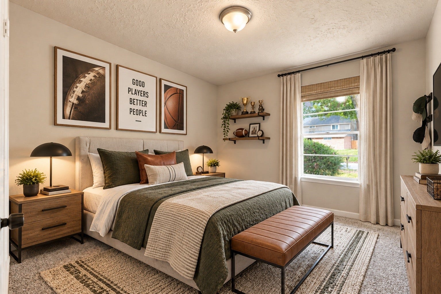 4426 Burkegate Drive, Spring, TX 77373 Virtually staged bedroom