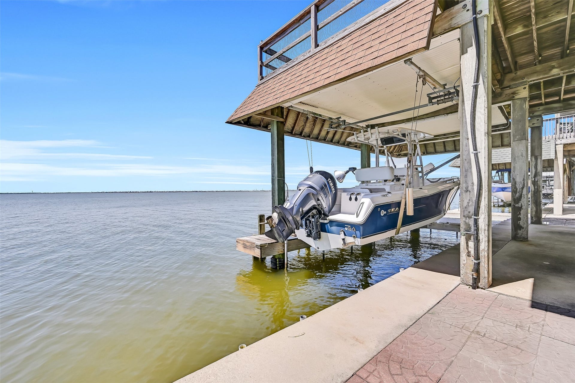 243 Isles End Road, #RR2, Tiki Island, TX 77554 Launch from your private dock and enjoy quick access to some of the area's most popular fishing and boating waters. Whether heading out for a morning fishing trip, an afternoon cruise, or waterfront dining by boat, this location makes it easy to enjoy everything Galveston Bay has to offer.
