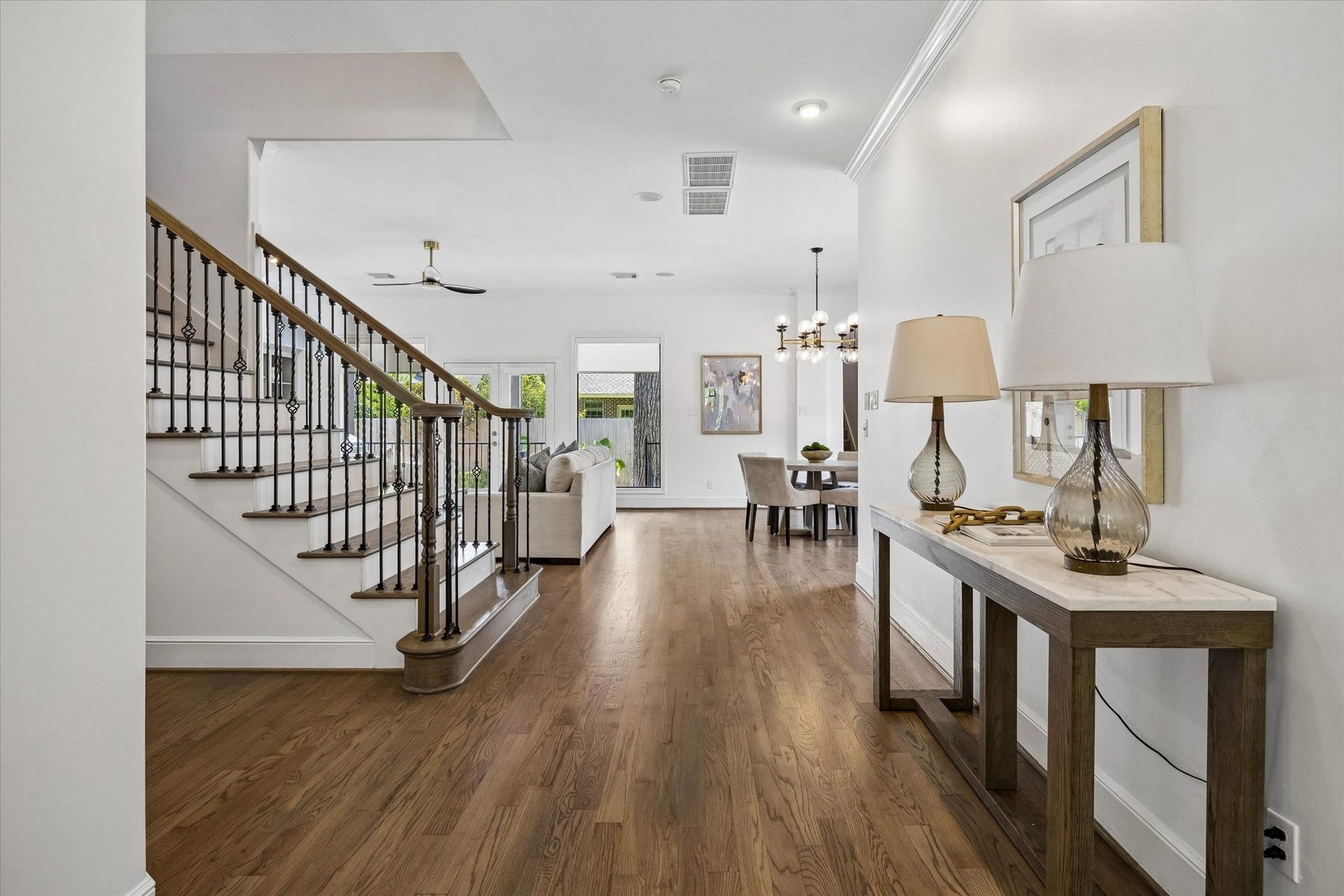 4523 Maple Street, Bellaire, TX 77401 View as you walk in from front foyer
