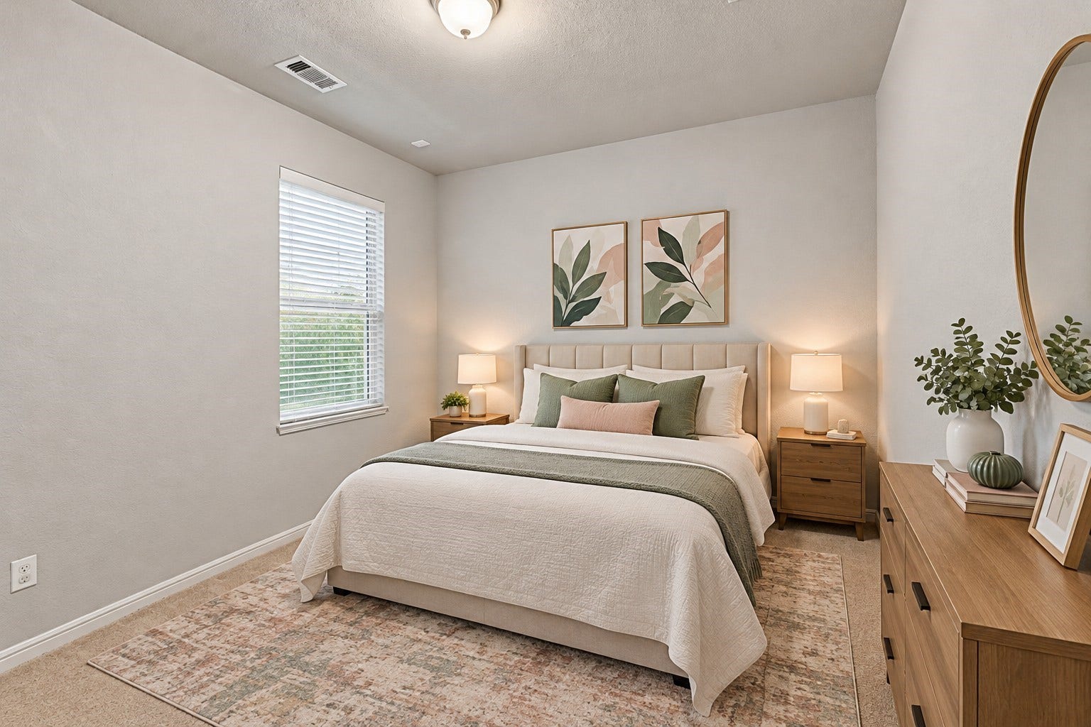 7814 Tindarey Maple Trace, Richmond, TX 77407 Comfortable secondary bedroom with soft carpeting, neutral walls, and natural light.**Virtually staged