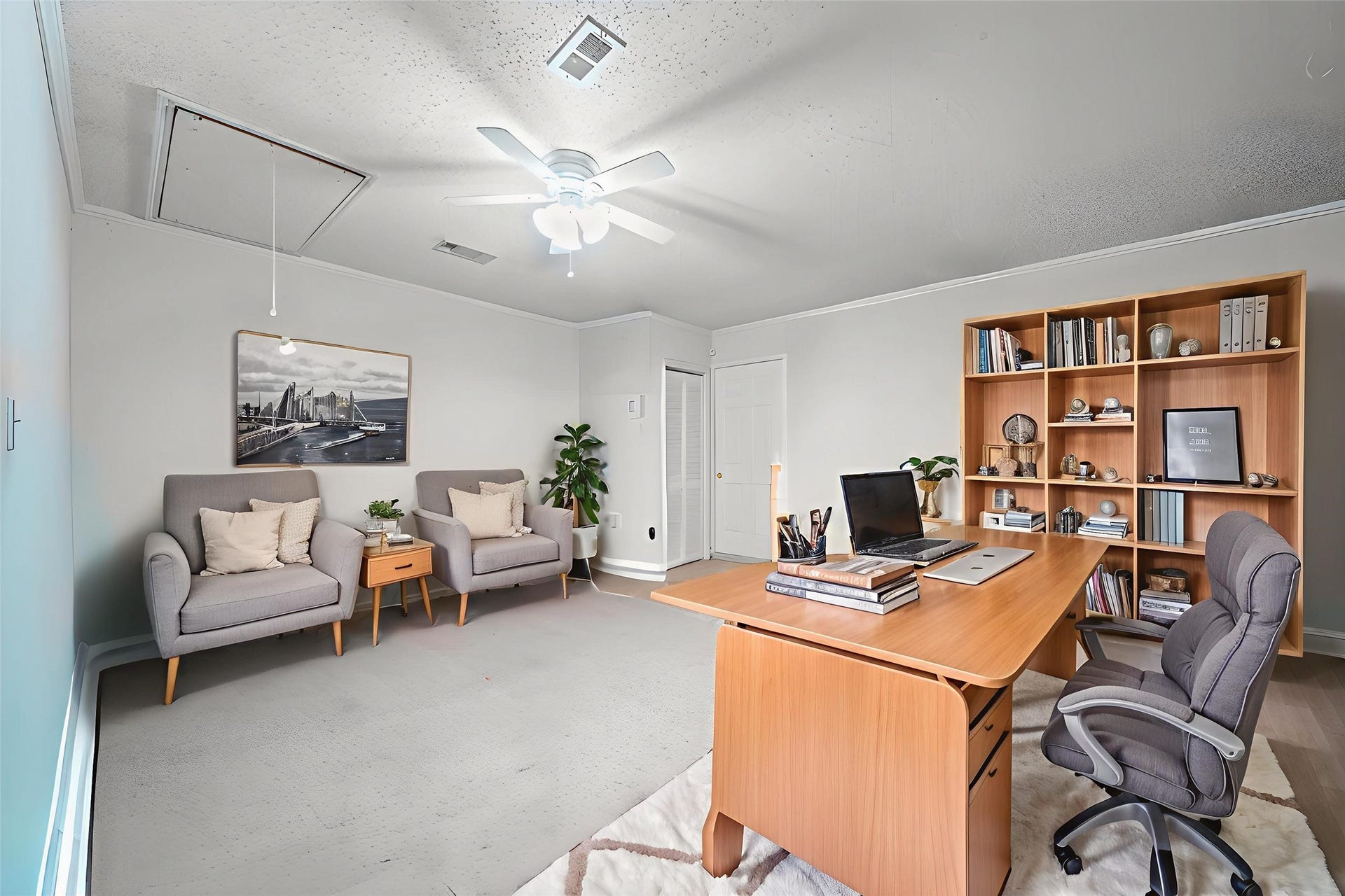 3805 Darling Avenue, Pasadena, TX 77503 Virtually staged converted 5th bedroom to show design potential & use of space!