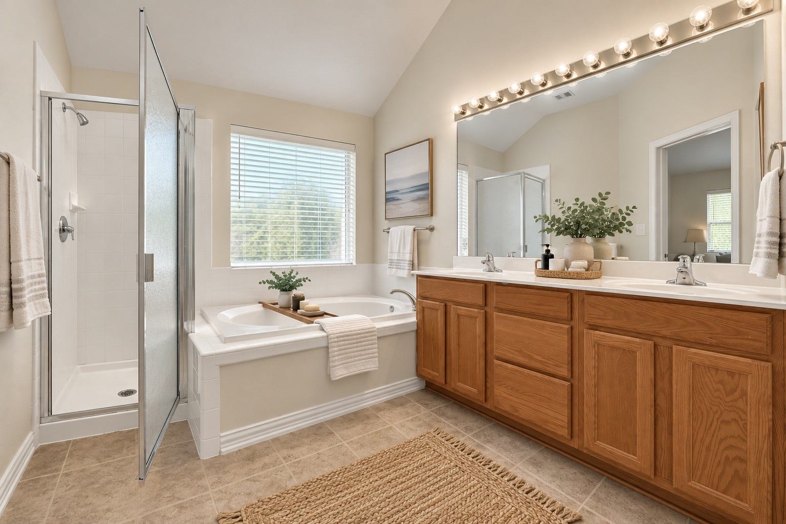 5707 Emerald Brook Lane, League City, TX 77573 Primary Bath (Staged)